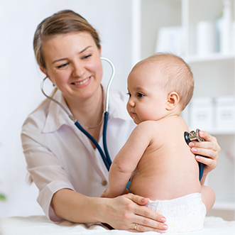 Dítě a žena očkování